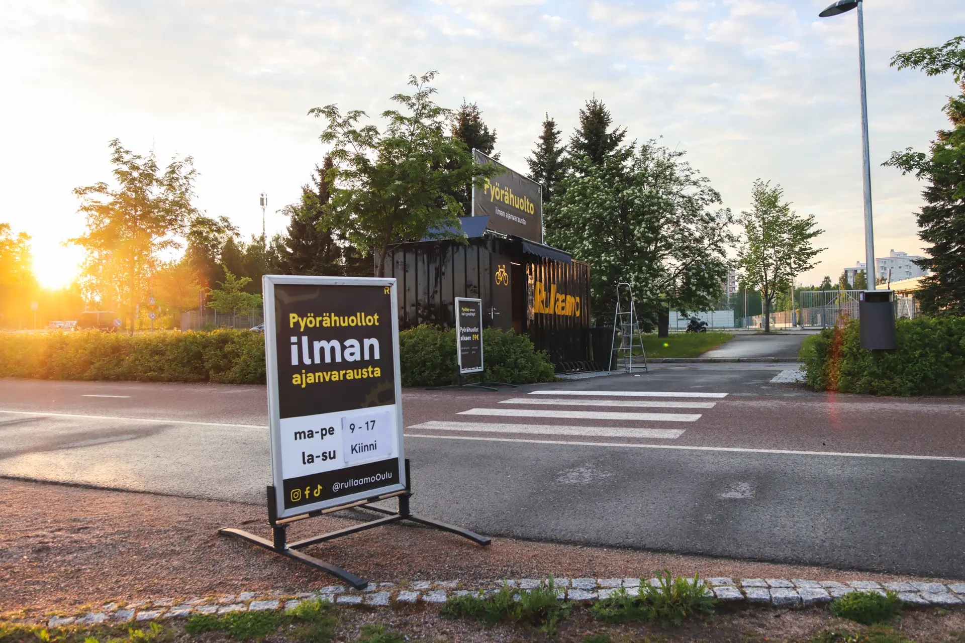 Pyörän jarrujen säätö Rullaamon Oulun toimipisteellä