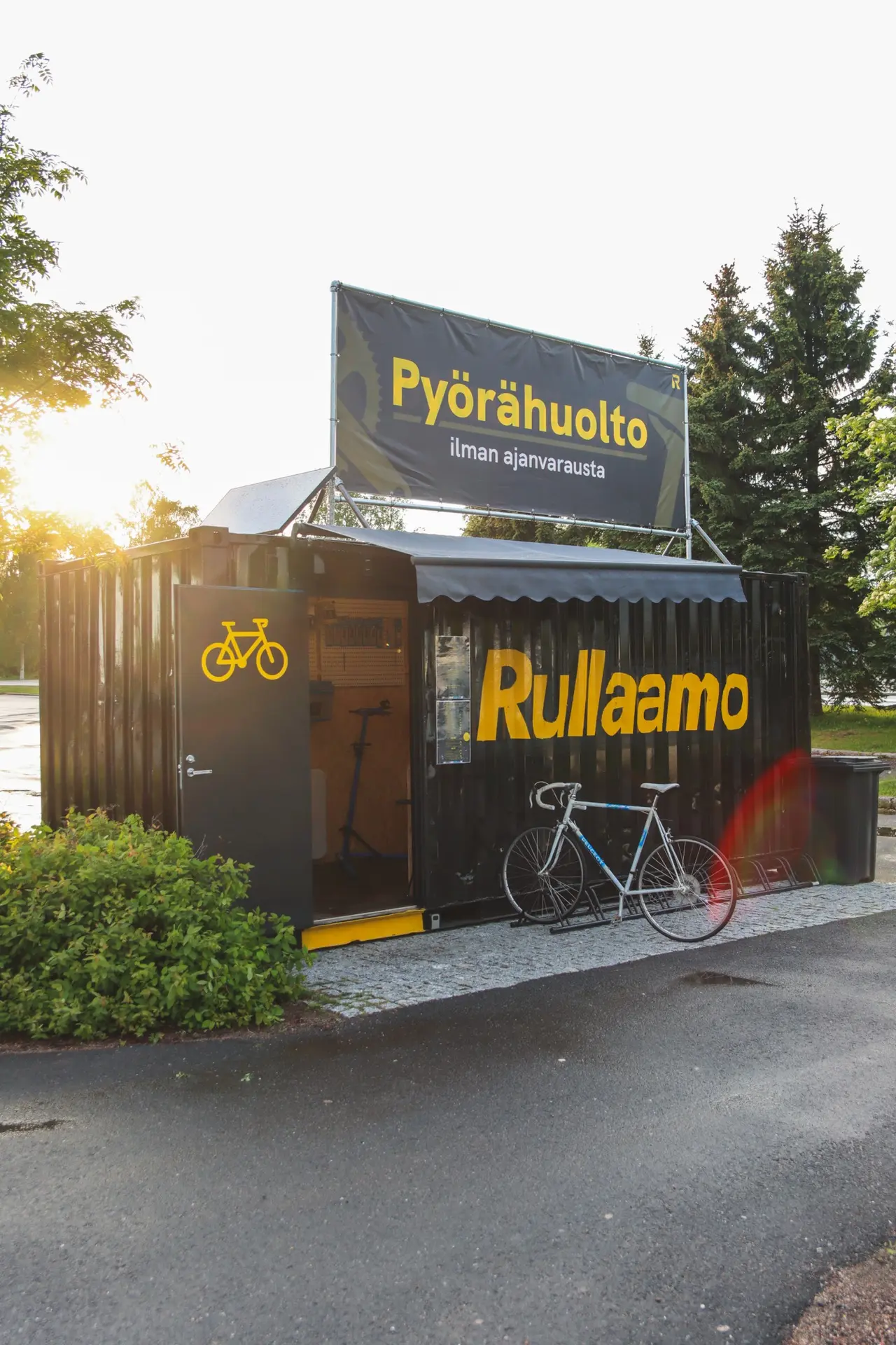 Rullaamon pyörähuoltokontti